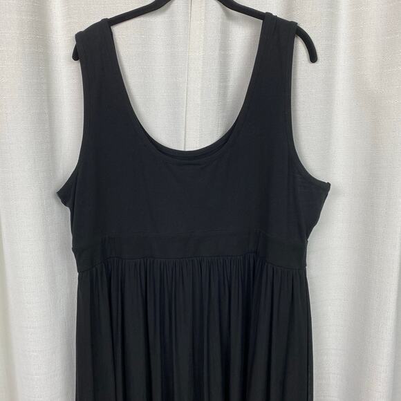 Torrid Black Sleeveless Knit To Mesh Skater Dress Sz.3 - Picture 8 of 14
